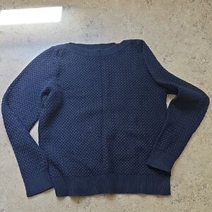 LL Bean Basket Weave Cotton Sweater